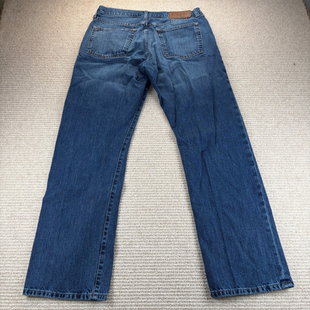 Eddie Bauer Jeans Mens 32x30 (Tag 34x32) Original Fit Straight Leg Blue Denim - Picture 3 of 11